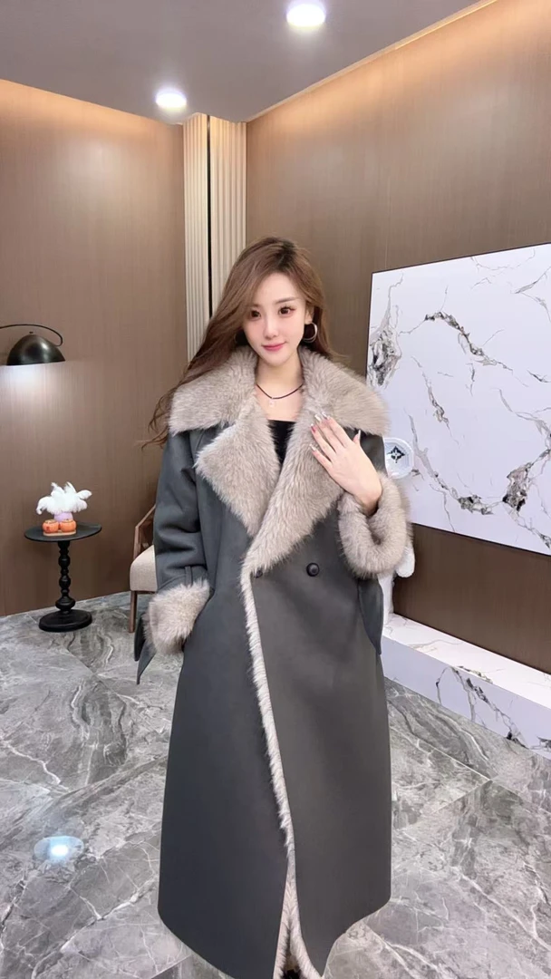 【小淼推荐92CHS】冬季新品蝴蝶结拼接款气质轻奢外套