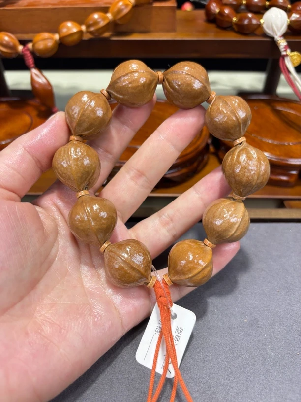 YIN XIANG 印象铁核22*26三花鲨鱼背梅林铁核老树去霜橄榄核素串