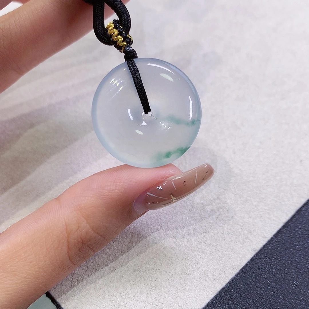 翡翠未镶嵌吊坠(不含链)24.3-5.8