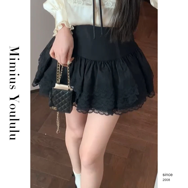 【mimius】&喵喵25春夏蕾丝7层蛋糕裙裤 汉服()F12220