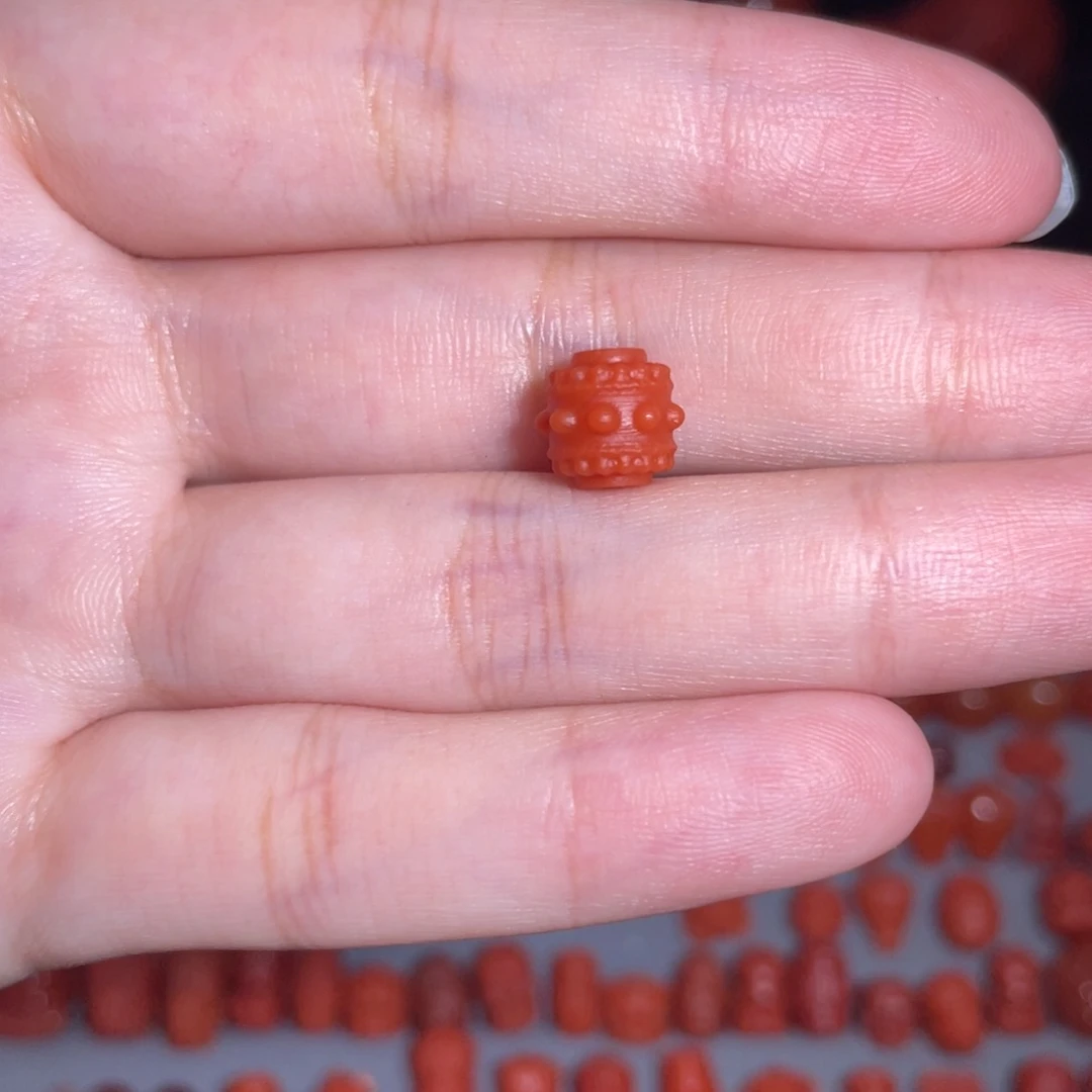 南红玛瑙未镶嵌转经筒8mm+