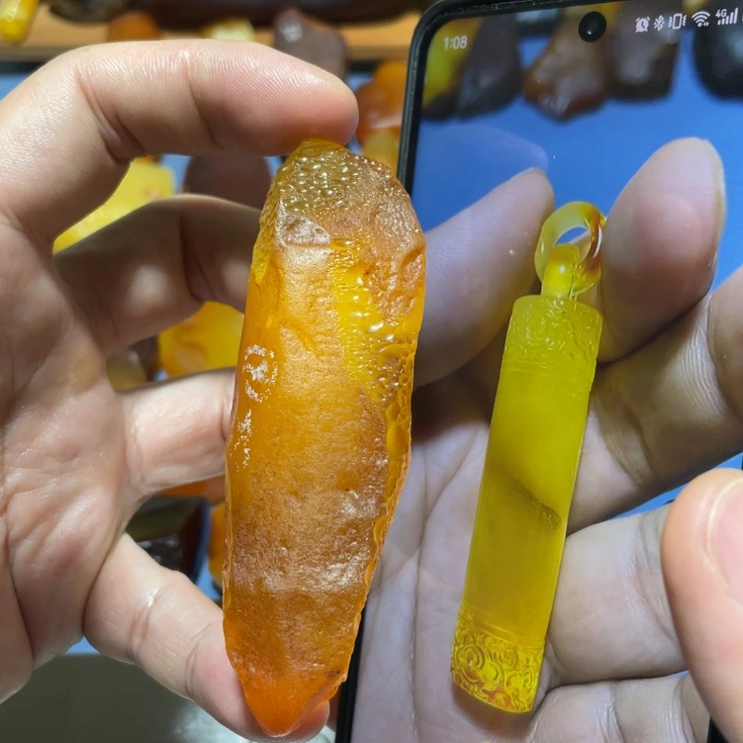 定制蜜蜡未镶嵌金箍棒