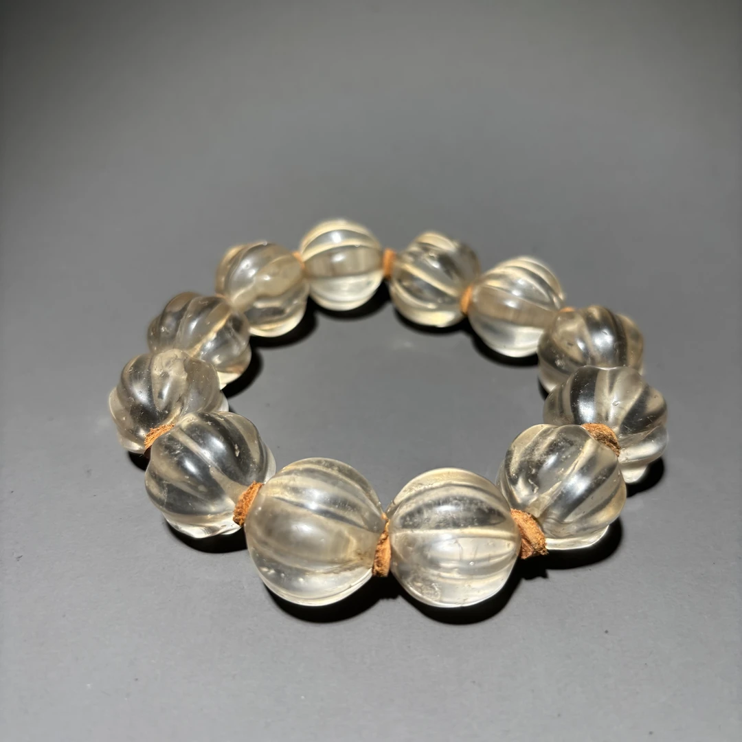 HZ91060 水晶瓜棱珠-朵云轩