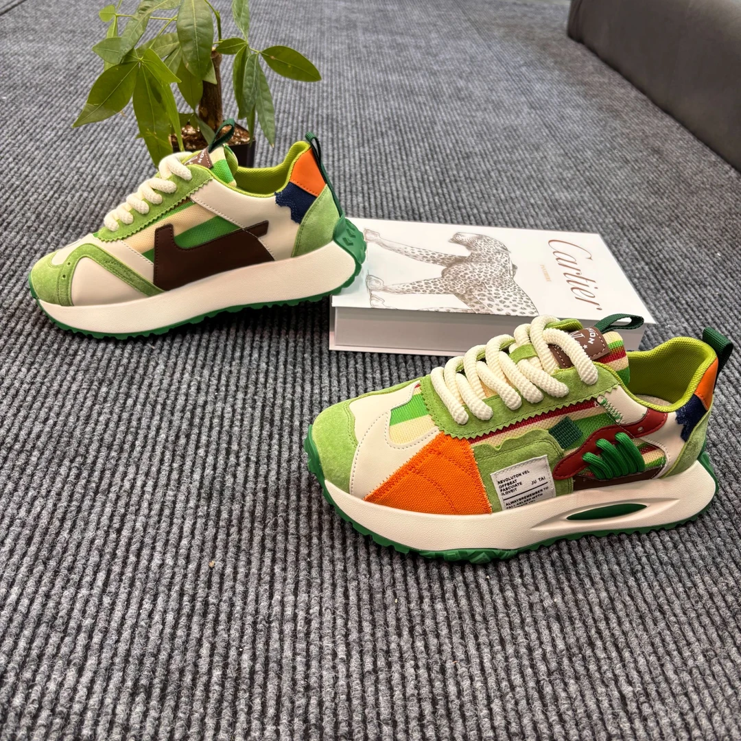 冠辰Guanchen夏季新款重工艺时尚柔软男士必备透气运动鞋7777-35