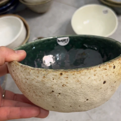 碗手工手捏碗盘咖啡杯