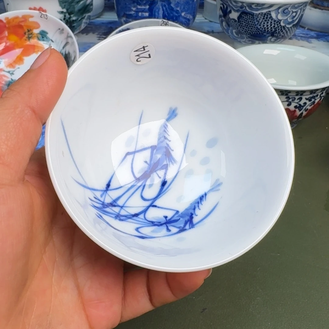 瓷景德镇纯手绘茶具圆圆214