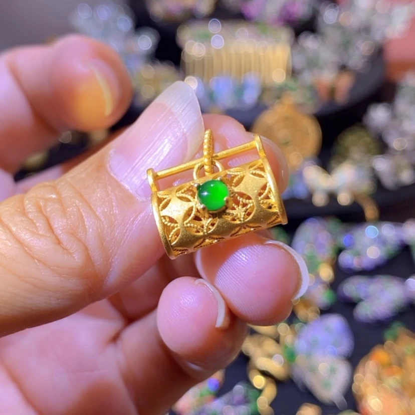 【闪购商品】银S925镶嵌挂件翡翠