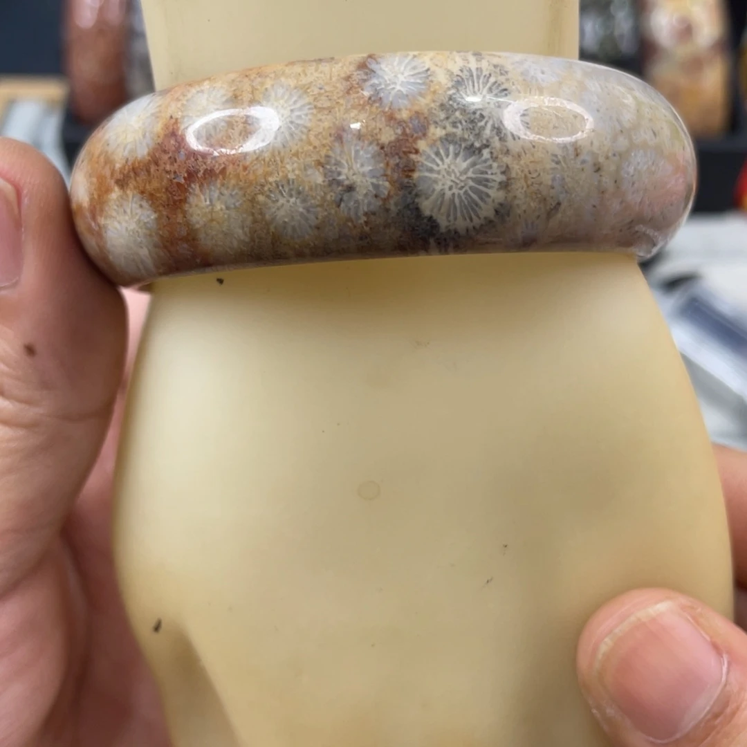 未镶嵌手镯硅化玉