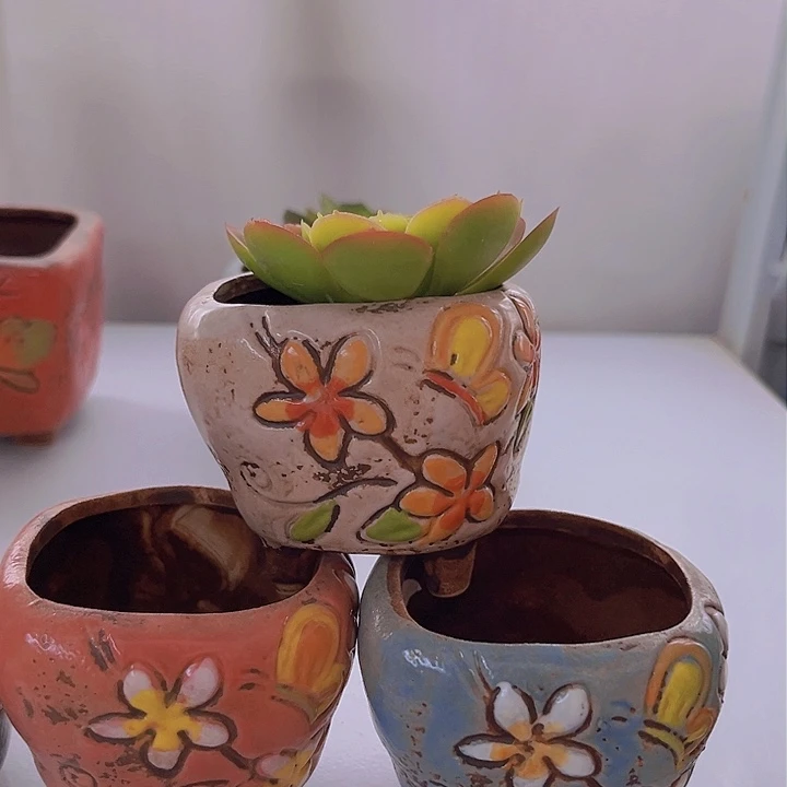紫砂花盆陶瓷制品
