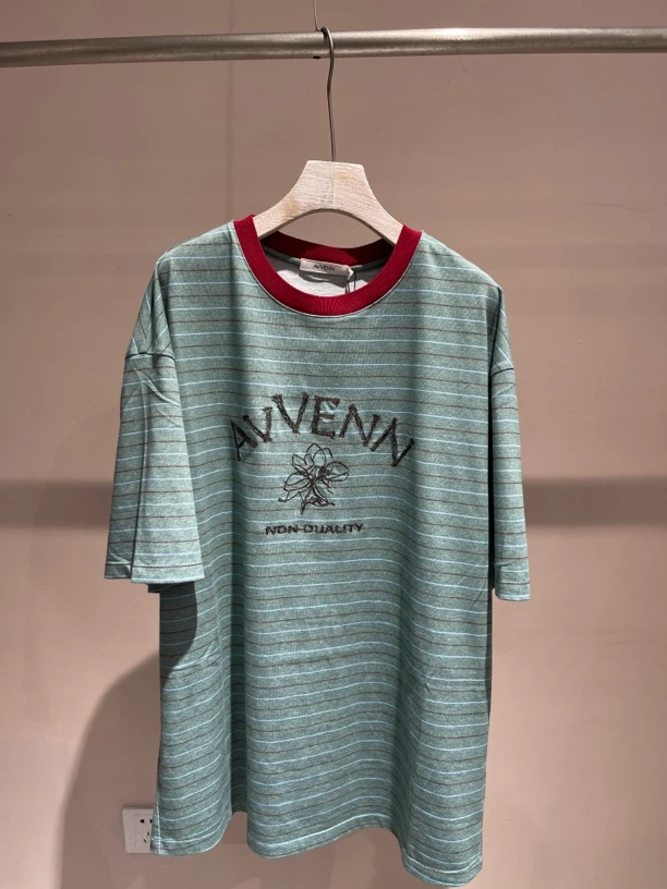 AVVENN｜彩条纹短袖71001533