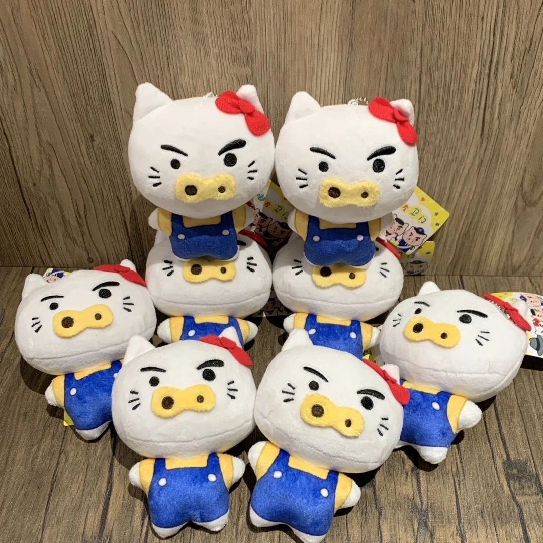 蜡笔小新周边肥嘟嘟左卫门挂件毛绒公仔小猪kitty猫玩偶包包挂饰