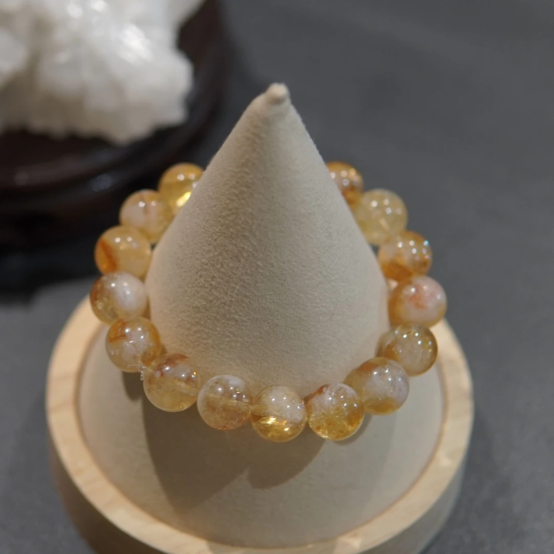 （問心手作）天然水晶手串 黄塔晶 好运连连