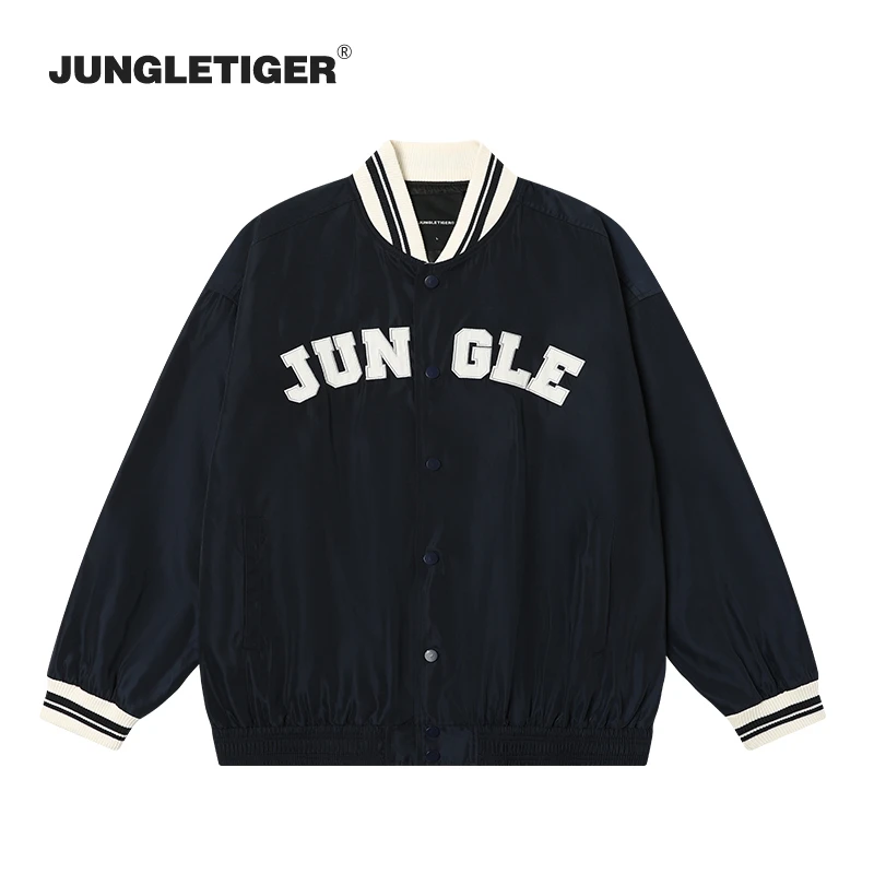 丛林老虎日系cityboy棒球服外套男春秋款街头潮牌刺绣飞行员夹克