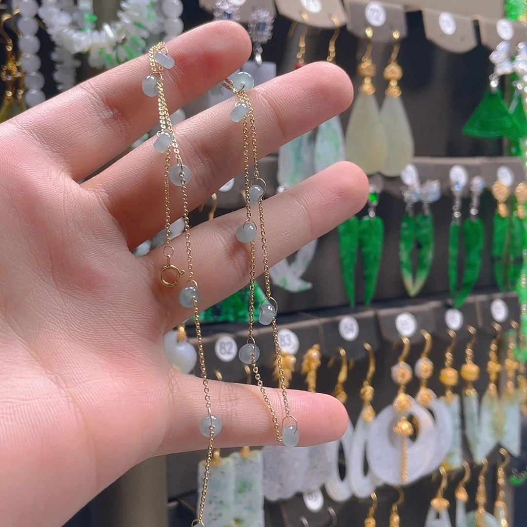 翡翠未镶嵌耳饰翡翠