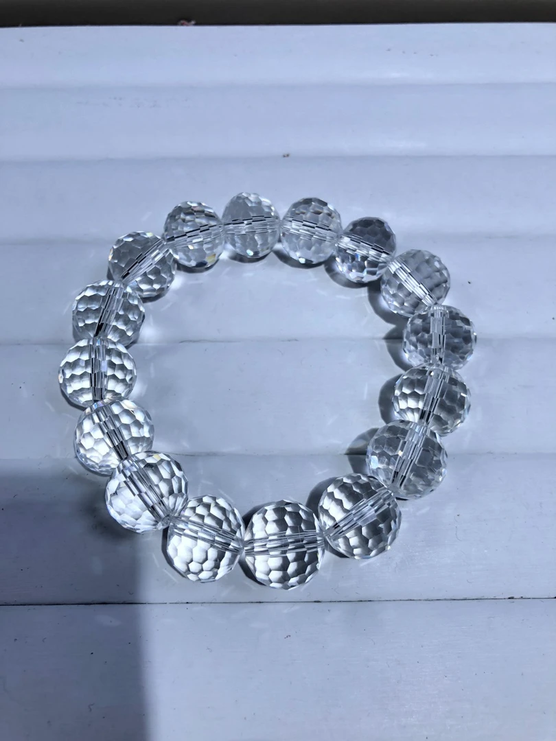 透白切面16mm手串发一条E01