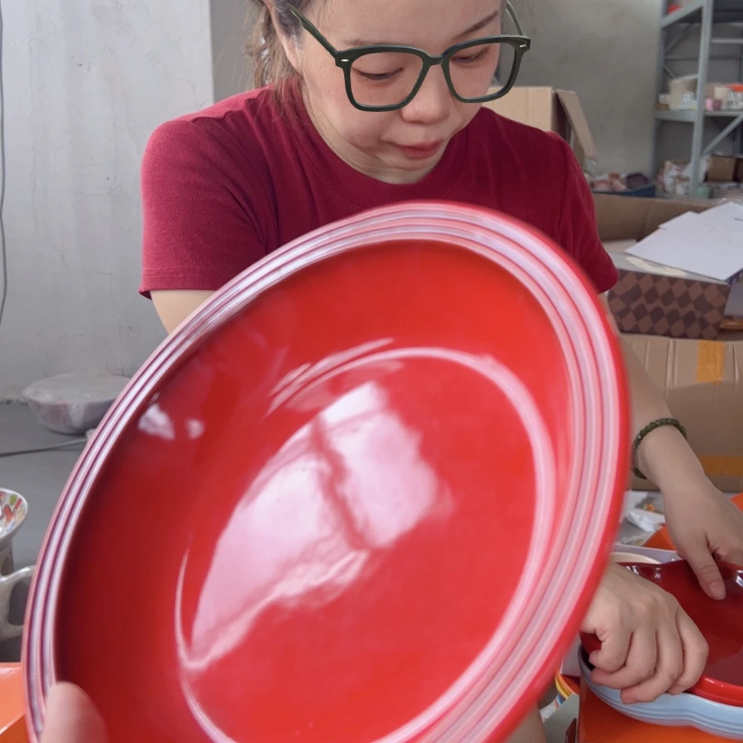 老姊妹家瓷器好漂亮红色大草