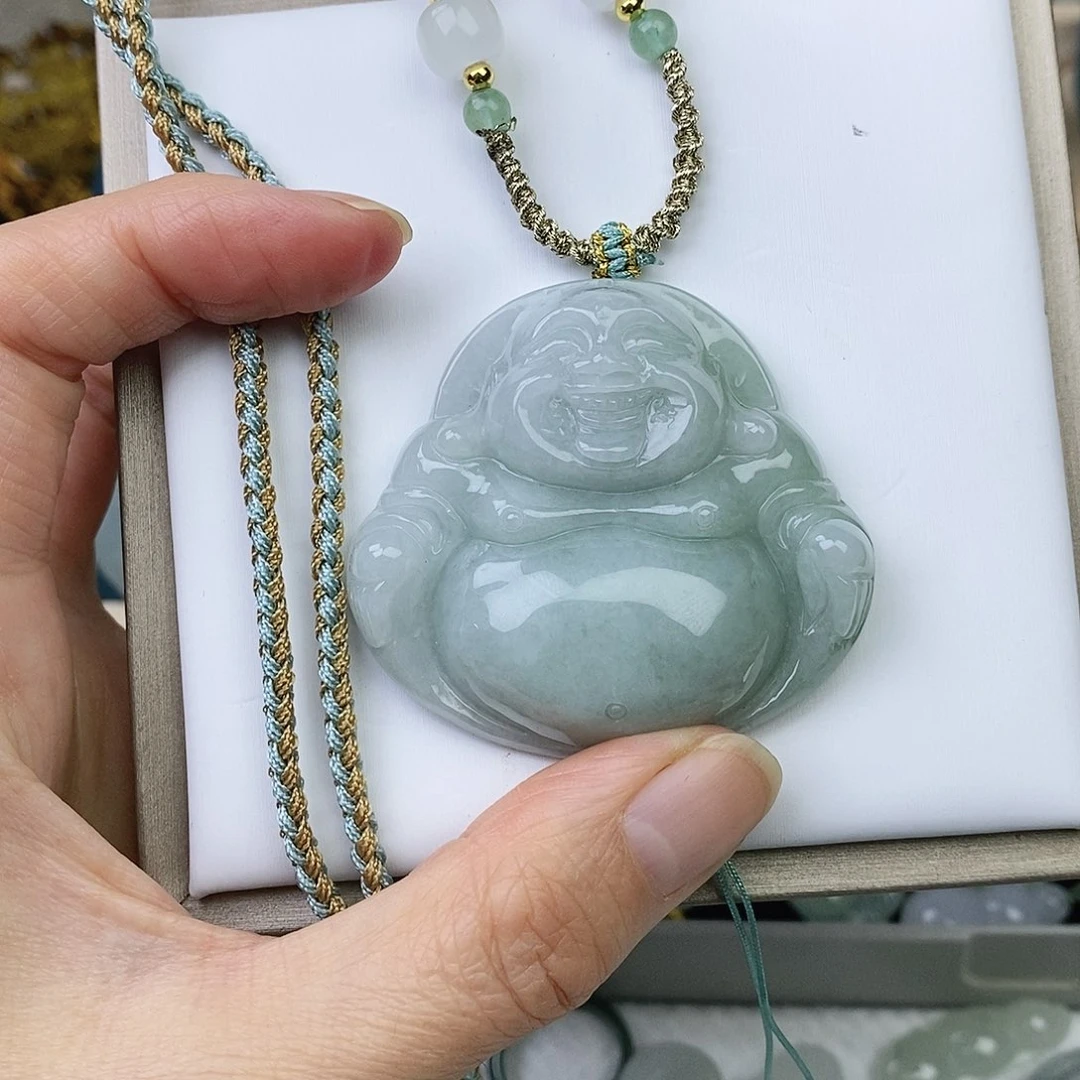 花***儿翡翠未镶嵌颈饰佛公