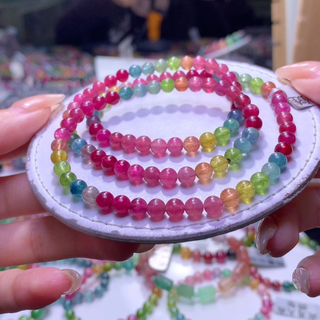 【闪购商品】银S925镶嵌手链碧玺