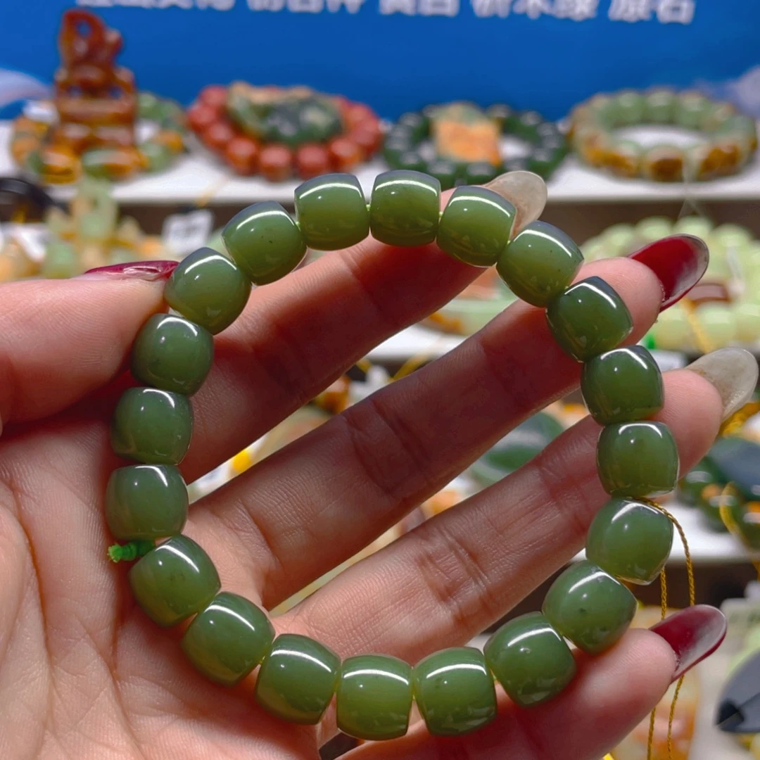 未镶嵌手串透闪石质玉
