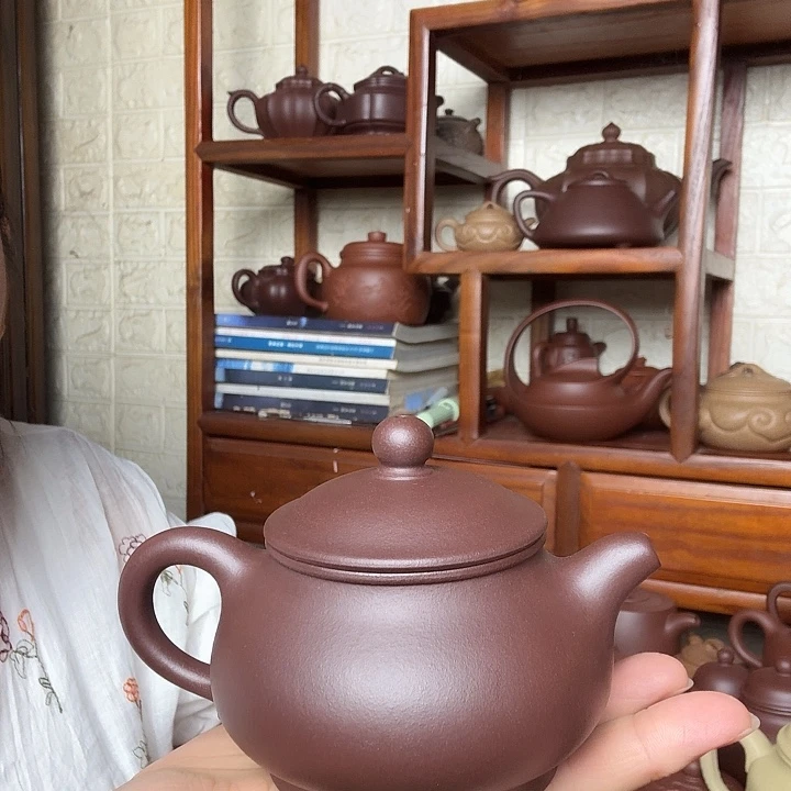 郑***头茶壶紫砂潘壶240cc半手工