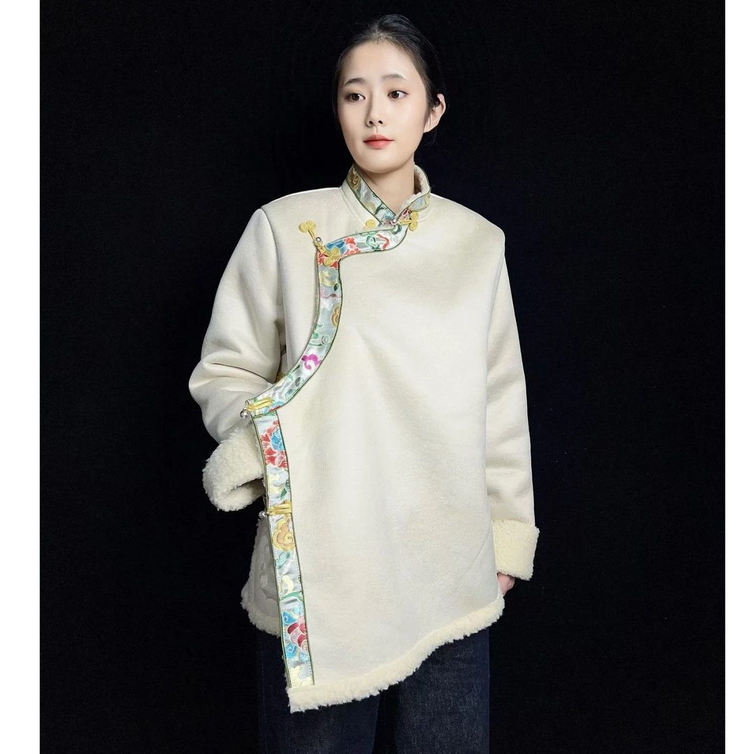 新款棉衣加厚加绒冬季时尚藏服藏装藏族服装藏服外套