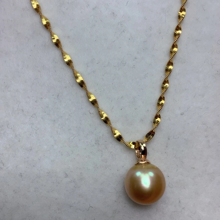 颈饰银S925镶嵌海水珍珠