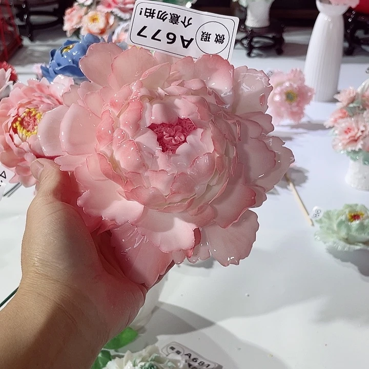 瓷片德化工厂陶瓷手工捏花