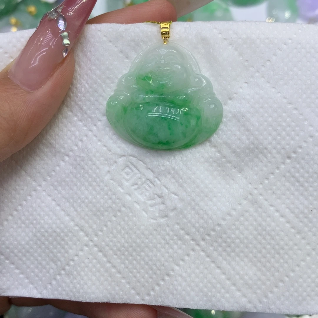翡翠18K金镶嵌颈饰1111111111