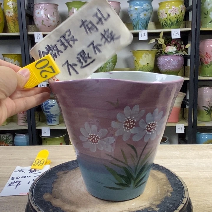 景德镇高温陶瓷花盆