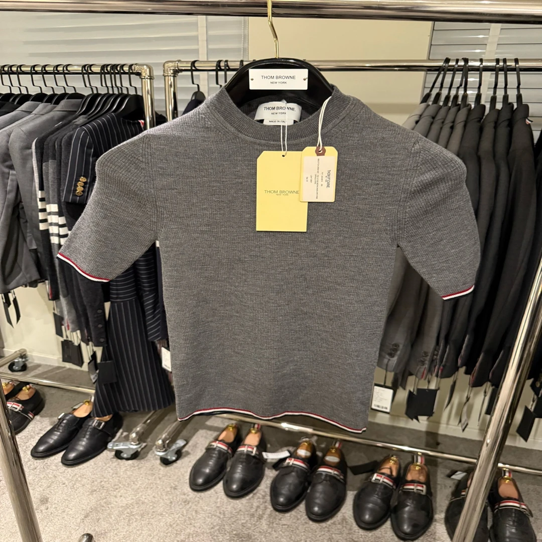 未使用 THOMBROWNE TB2315 稀有款针织短袖 Size38 原价6850