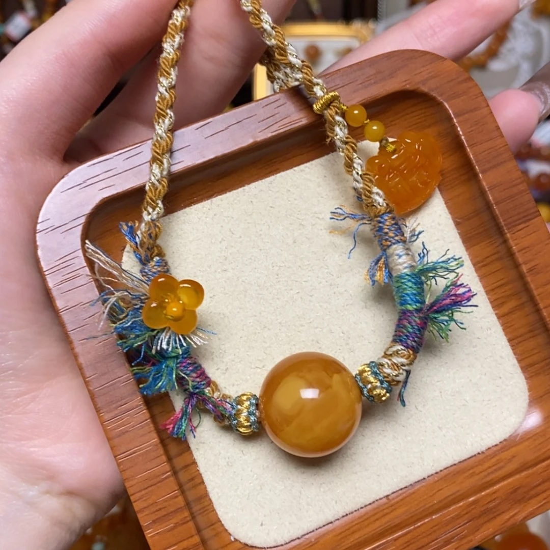 【闪购商品】蜜蜡颈饰未镶嵌项链