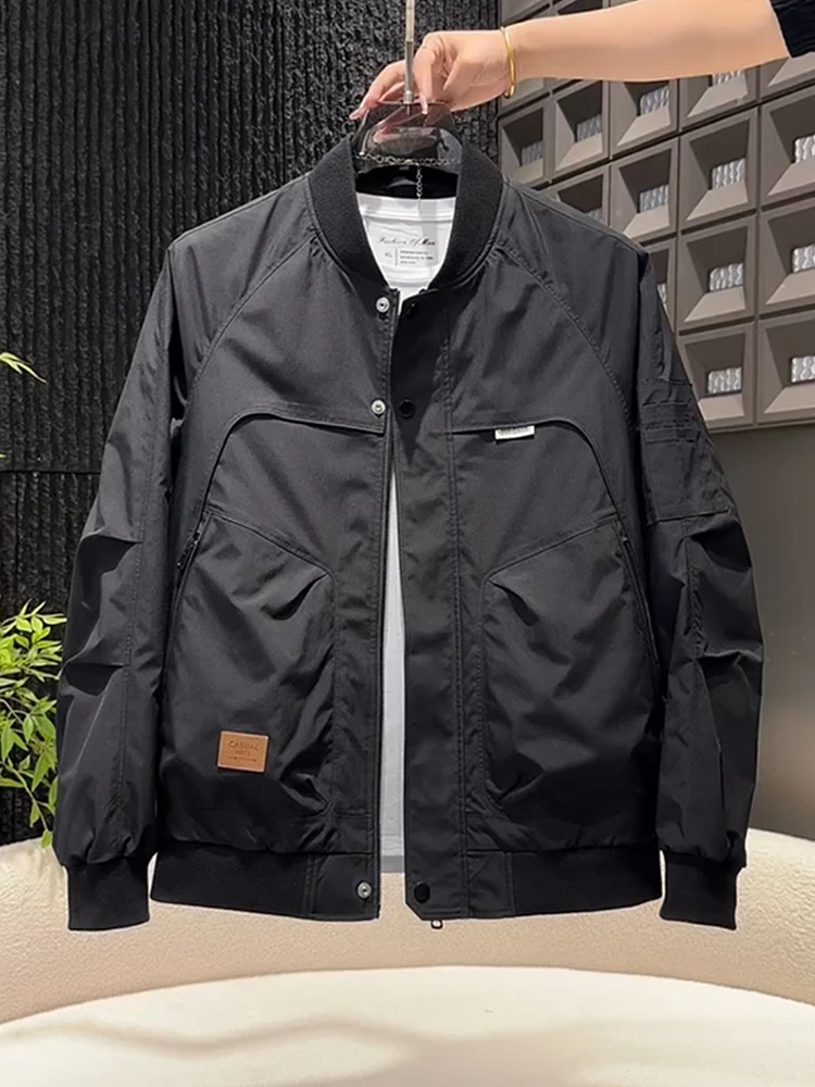 飞行员夹克男春秋款棒球服时尚百搭休闲美式简约工装外套男装潮流