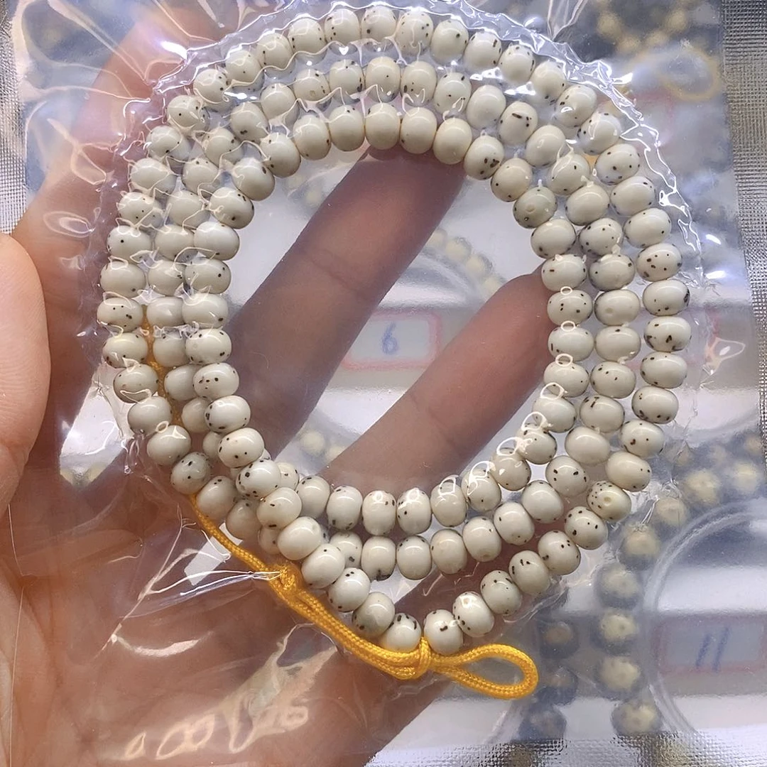 星月菩提手串6/5半壁留白胖苹果