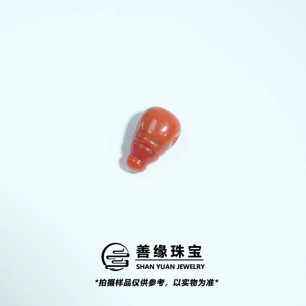【善缘】瓦西南红玛瑙一体三通文玩配饰配件（多样性发其一）
