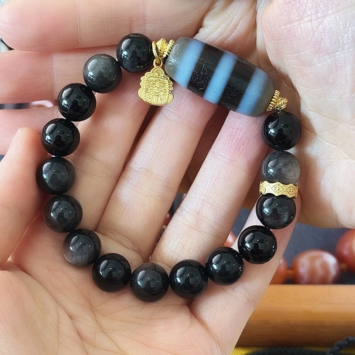 玛瑙/玉髓颈饰未镶嵌合金银耀石