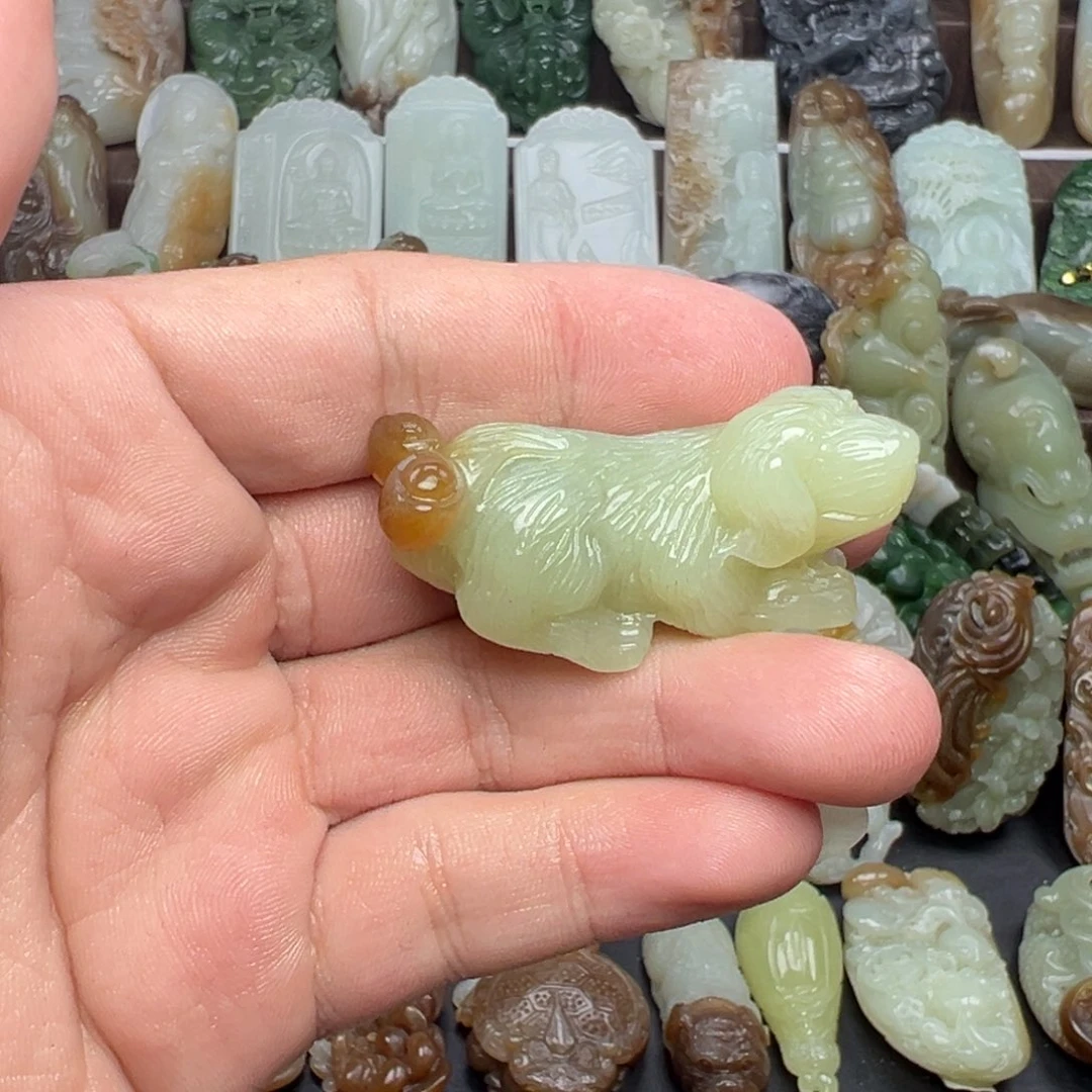 和田玉未镶嵌挂件