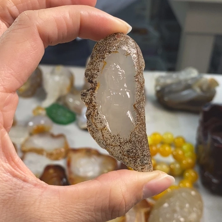 玛瑙/玉髓吊坠(不含链)未镶嵌