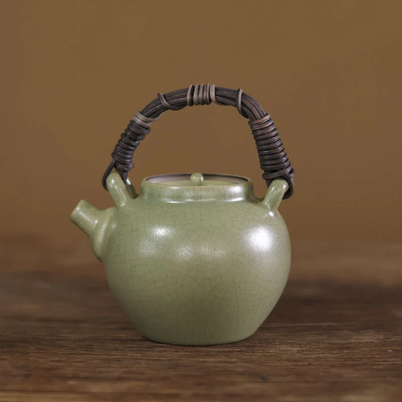 斋居 千山翠珠圆提梁壶-180CC（W0502）