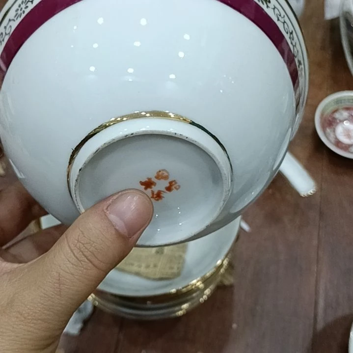 大***眼陶瓷景德镇饭碗一对