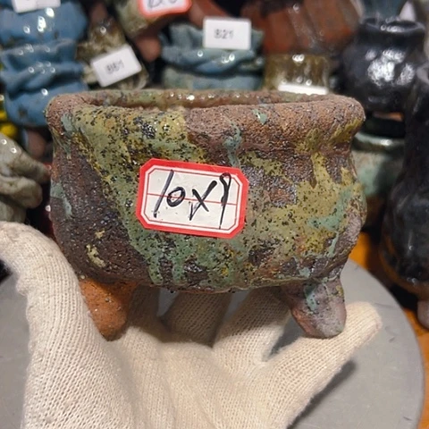 粗陶花盆手工花盆制作就这样