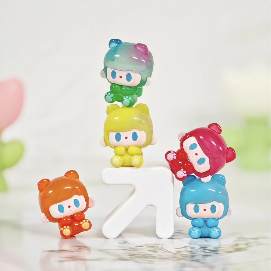 【倩倩拆盒】五人团车：兔兔与熊快乐派对系列萌粒 潮玩盲盒