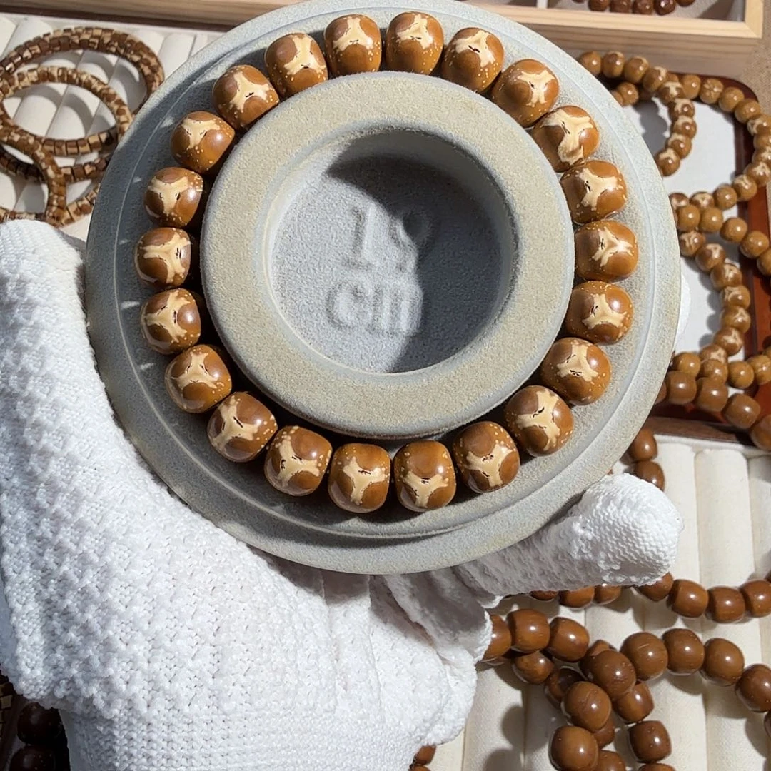 手串紫金鼠11*10.8香菇精灵实心鬼脸奔驰纹