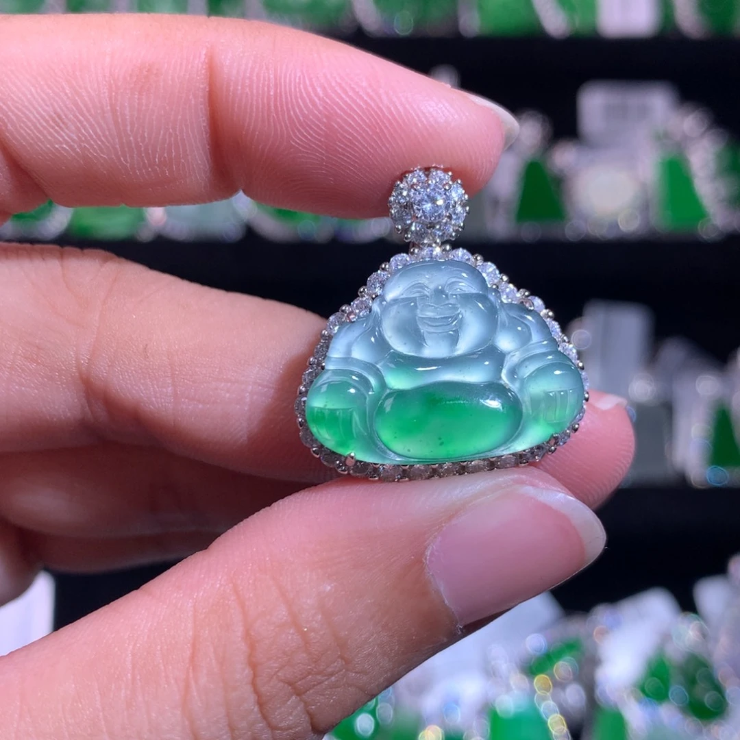 【闪购商品】颈饰银S925镶嵌翡翠