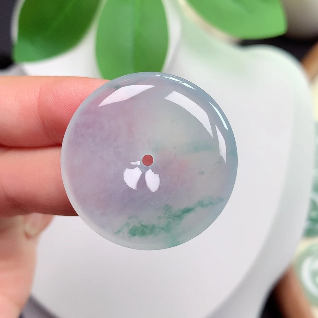 颈饰未镶嵌翡翠平安扣 31.3x6.0mm