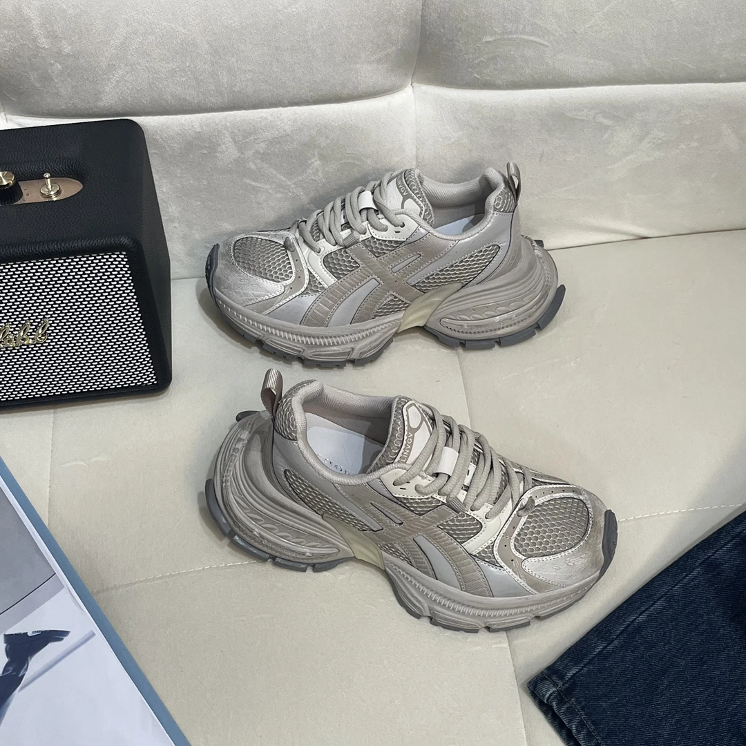 2025早春超声波跑鞋百搭潮流厚底情侣运动鞋;XEXA018