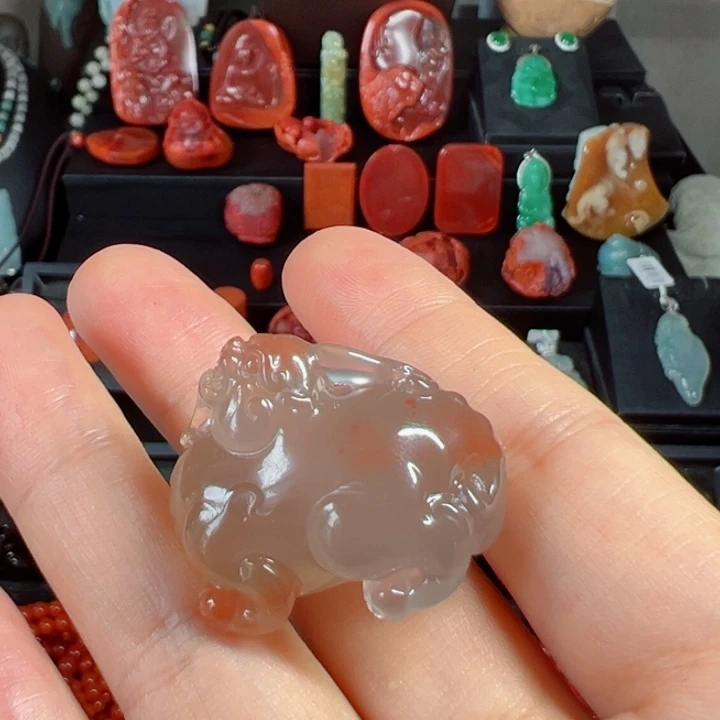 南红玛瑙未镶嵌吊坠(不含链)