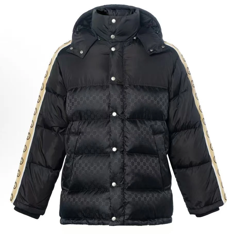 99新 GUCCI/古驰 3m反光条 满印双G羽绒服 48码 AA10378