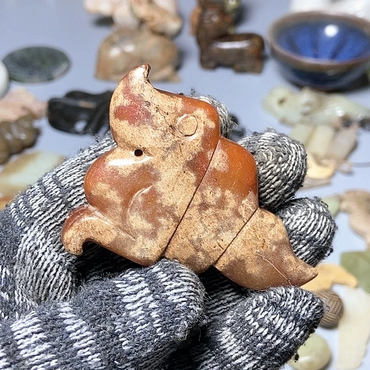 和田玉未镶嵌颈饰154