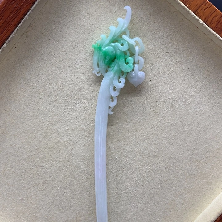 翡翠未镶嵌吊坠(不含链)翡翠发簪