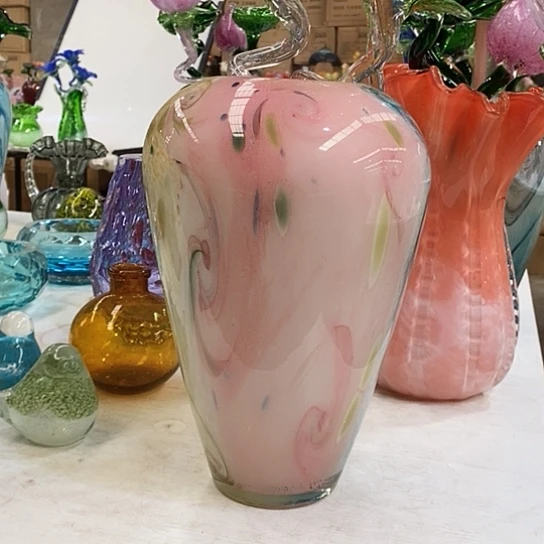 琉璃花瓶高31厘米口径9厘米